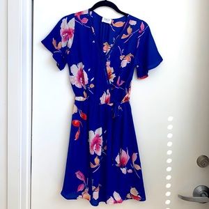 Vibrant floral summer dress size S